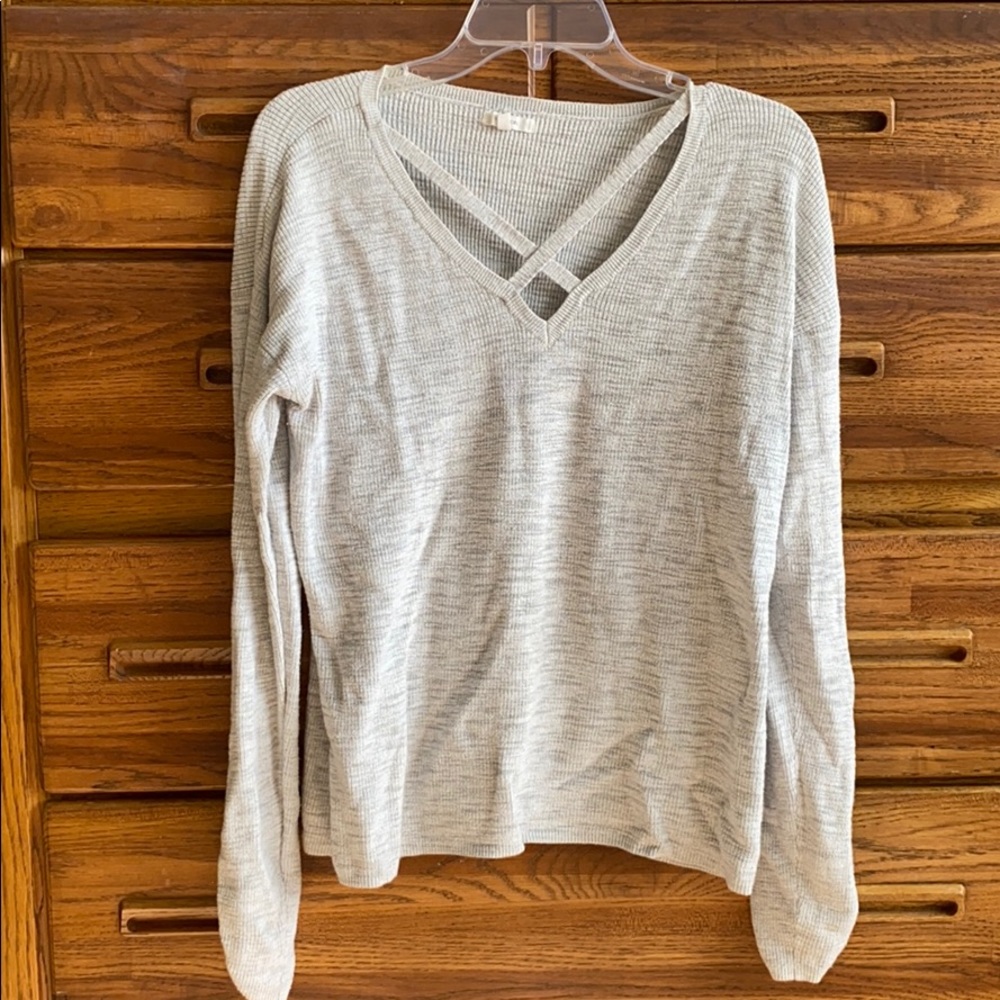 Maurice’s cross cross neckline sweater